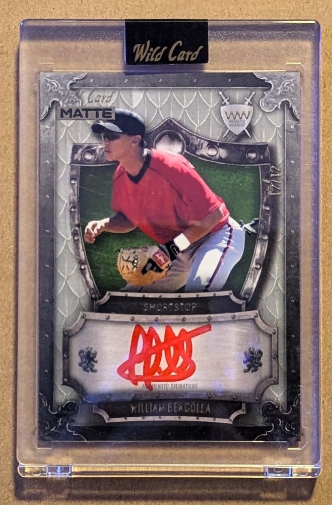 William Bergolla 2024 Wild Card Matte Weekend Warrior AUTO 12/12 WWA-WB