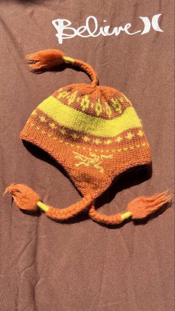 Lately Used 00S Arc'teryx Knit Cap with Ear Pad and Logo Embroidery