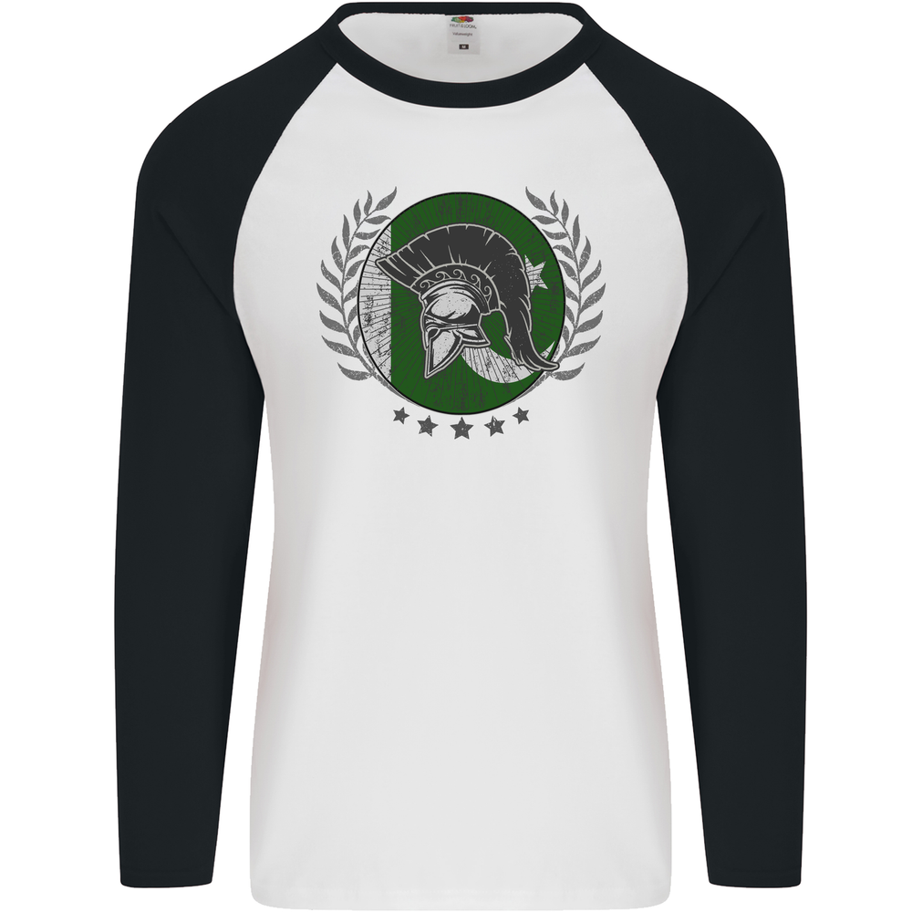 Pakistan Bodybuilding Gym Training Pakistani Mens L/S Baseball T-Shirt