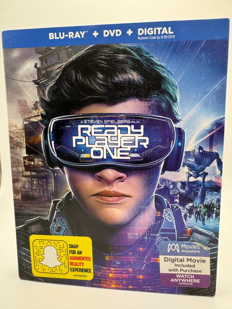 Ready Player One Blu Ray with RARE OOP SLIPCOVER