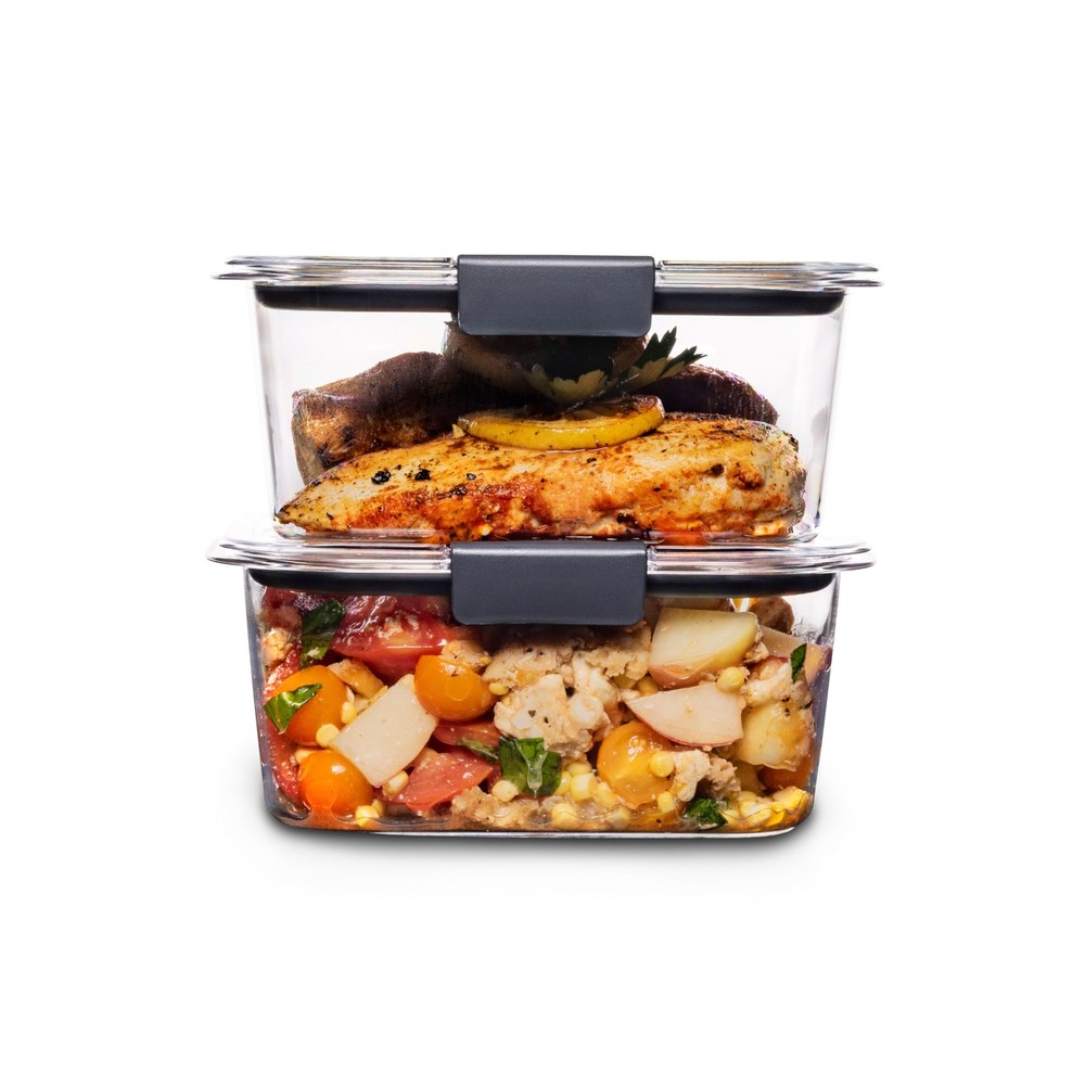 BPA-Free Brilliance Food Storage Containers with Secure Lids