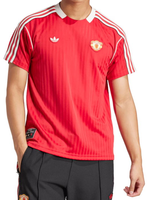 Adidas Manchester United FC Red Terrace Icon Jersey Men's M Red NWT