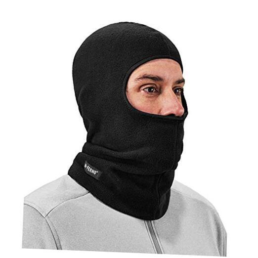 N-Ferno 6821 Winter Ski Mask Balaclava, Thermal Fleece Black Each