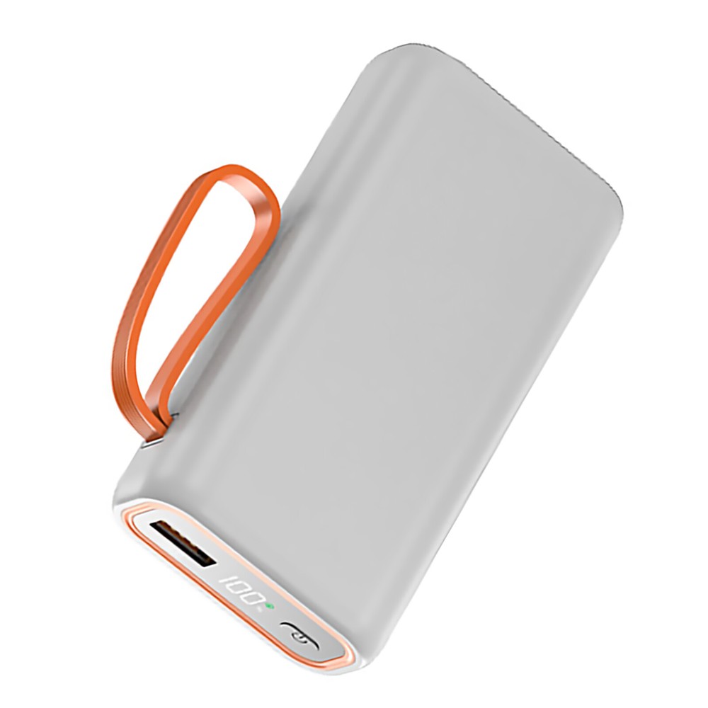 White 2-Slot 21700 Power Bank Case with Durable Cage for PC and Smartphone
