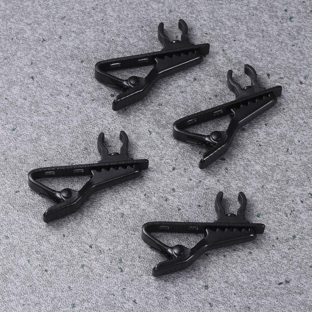 10 Pcs Lapel Mic Clips Microphone Clothing Clip Lapel Microphone