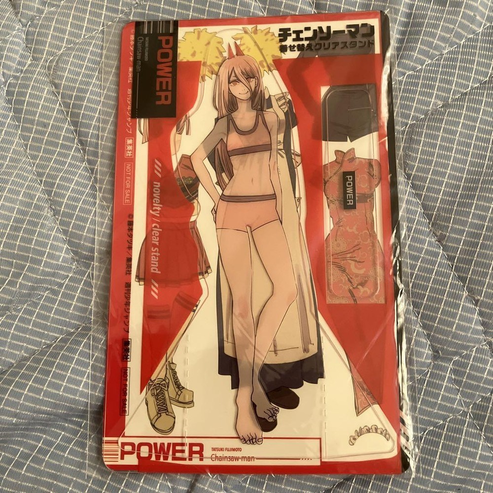 Chainsaw Man Power Transformable Clear Anime Stand Figure  