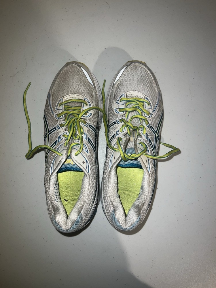 ASICS Gel GT 2170 Mens Size 10 Running Shoes White Blue Athletic