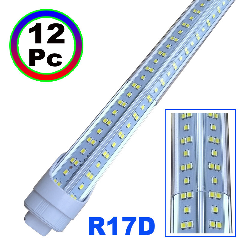 R17D HO T8 8Ft Led Tube Light Bulbs 144W Rotatable 8Foot Led Shop Light 6500K