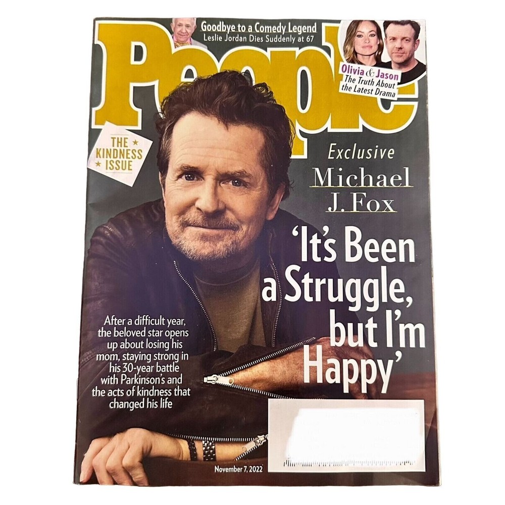PEOPLE Magazine Nov. 7 2022 Michael J. Fox Leslie Jordan Olivia Wilde U2's Bono