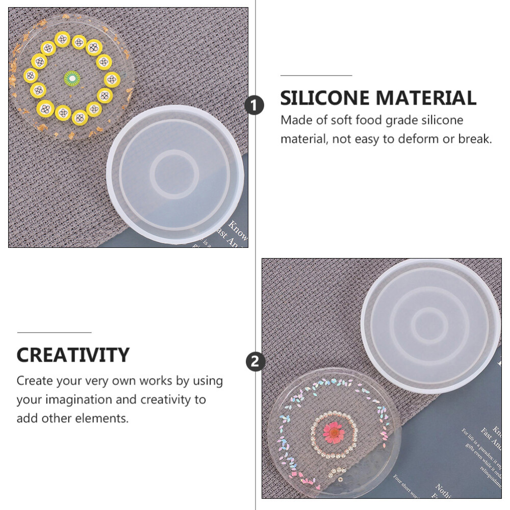 3 Pcs Jumbo Epoxy Cupcake Liners DIY Coaster Molds for Crystal Crafts