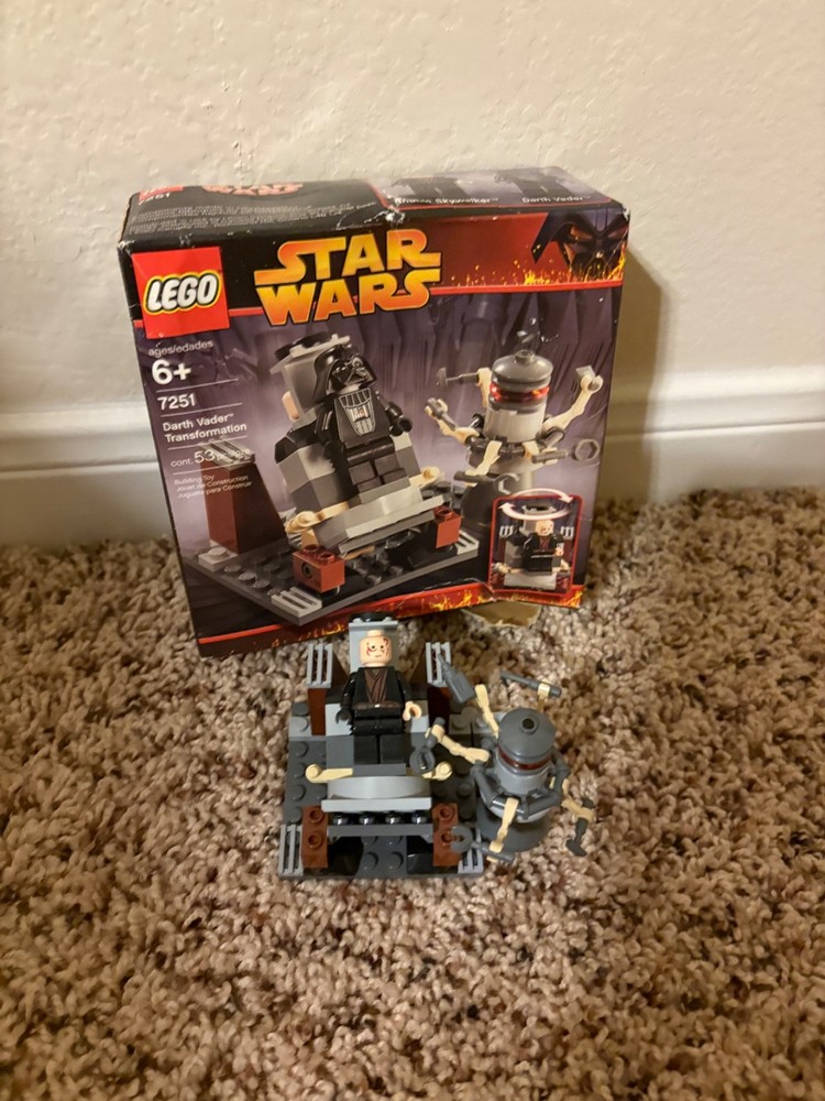 LEGO Star Wars Darth Vader Transformation 7251 Complete With Box and Manual