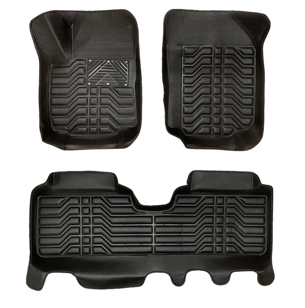 Foldable Black XPE Floor Liner Mats All Weather for Chevrolet Equinox 2018-2024