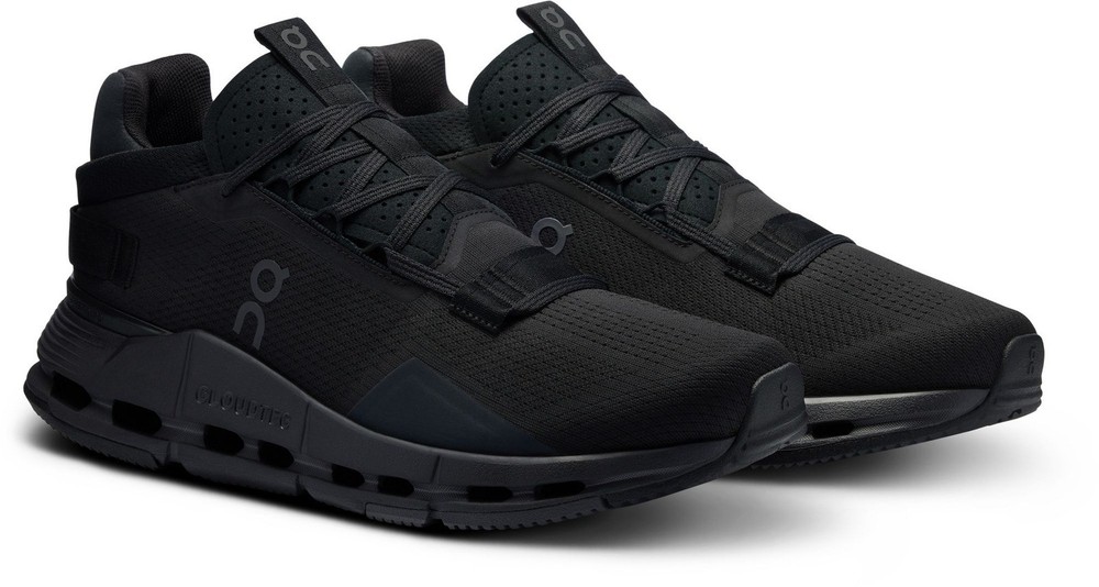 NEW Men's On Brand All Black Cloud Cloudnova 2 OC Running Shoes 2024