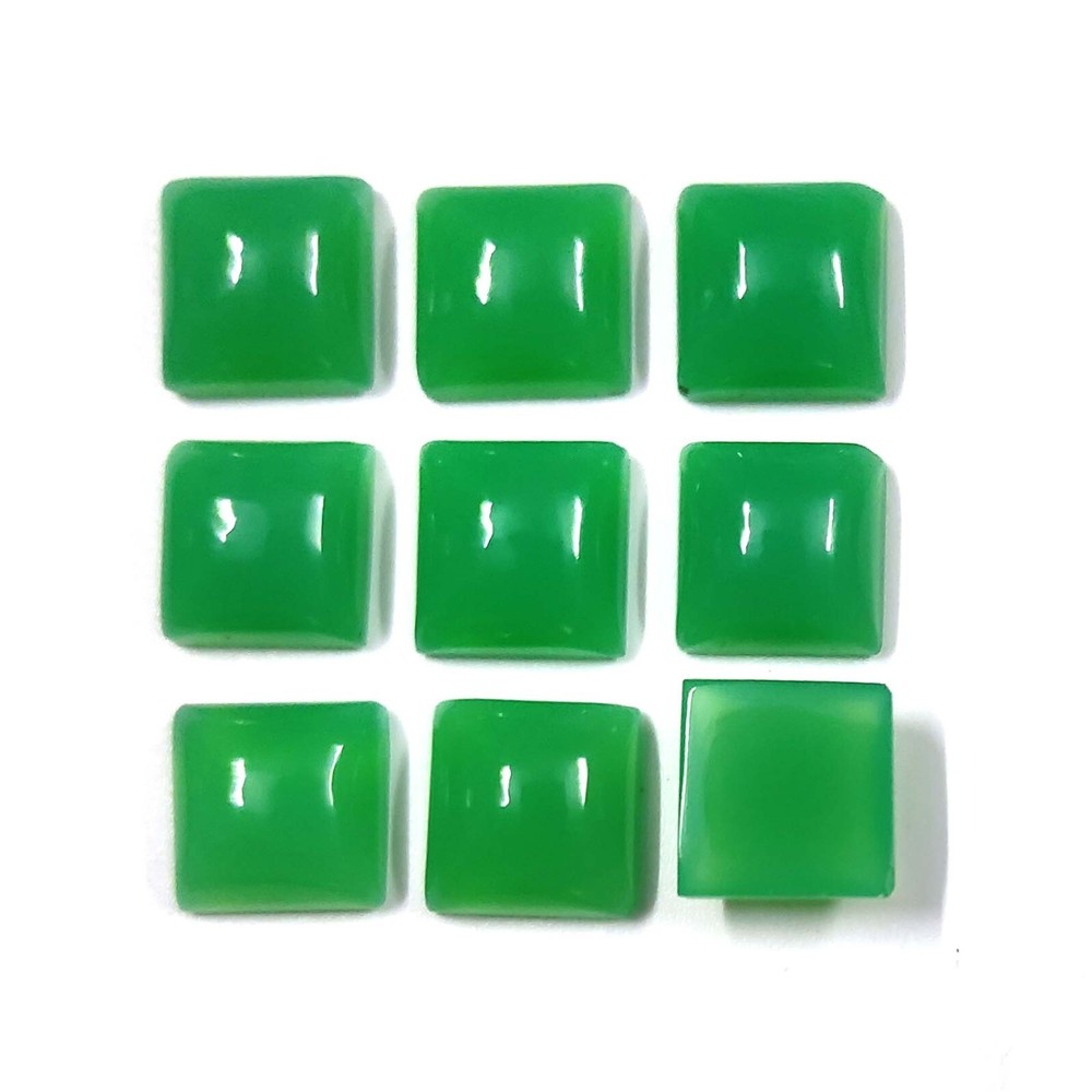 Natural Indian Chrysoprase Chalcedony Cabochon Loose Gemstone High Quality
