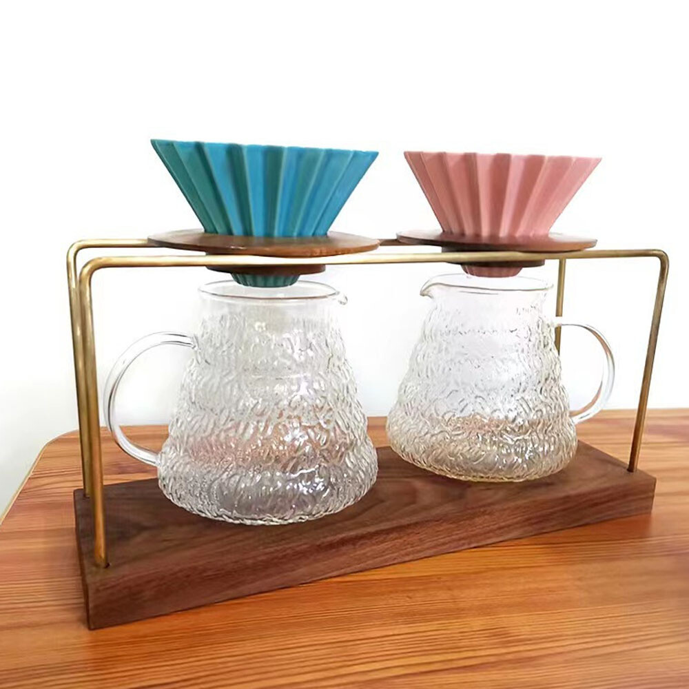 Brass Coffee Filter Holder Stand for Brewing Fresh Coffee
