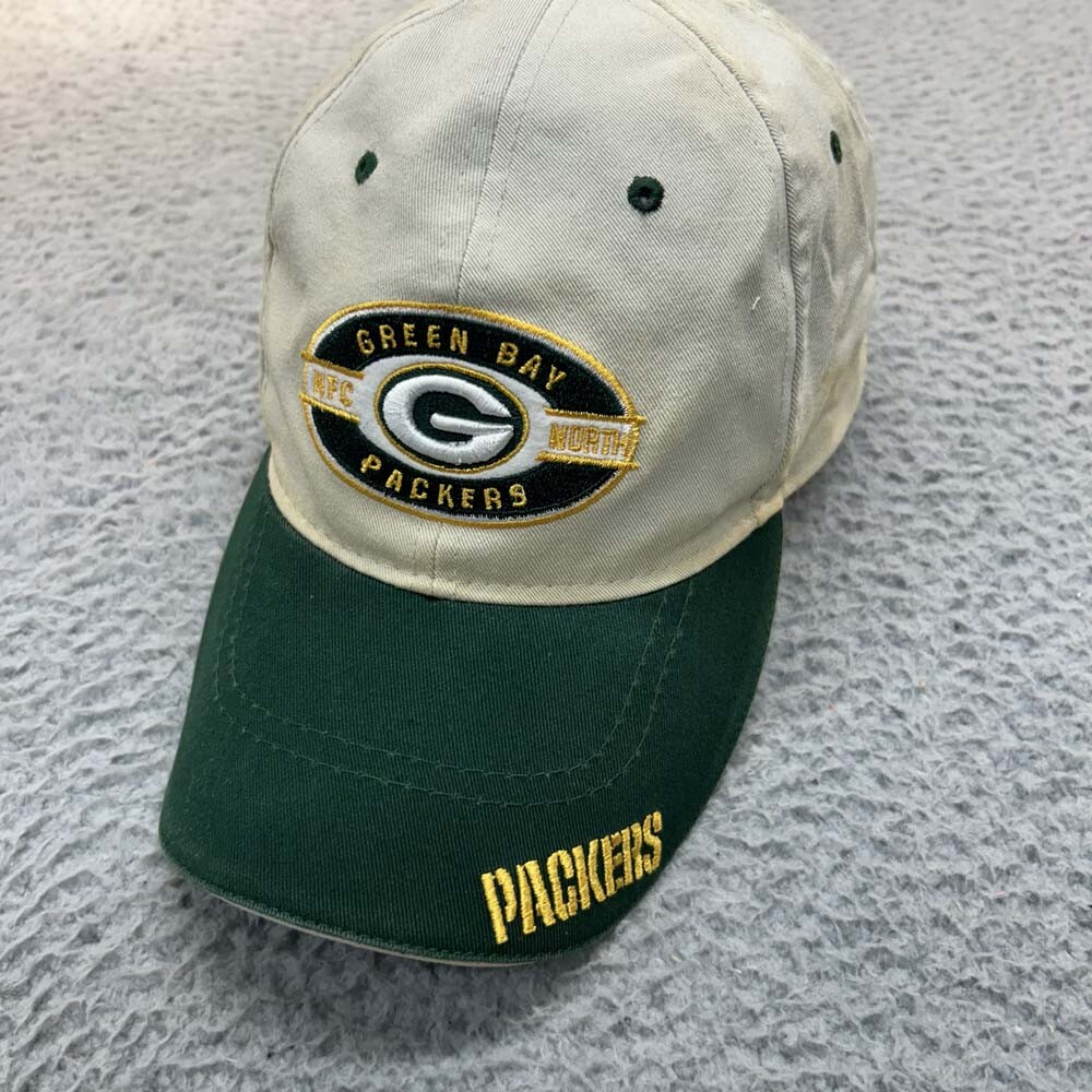 Green Bay Packers Hat Cap Men One Size Strapback  Patch NFC NFL Distressed