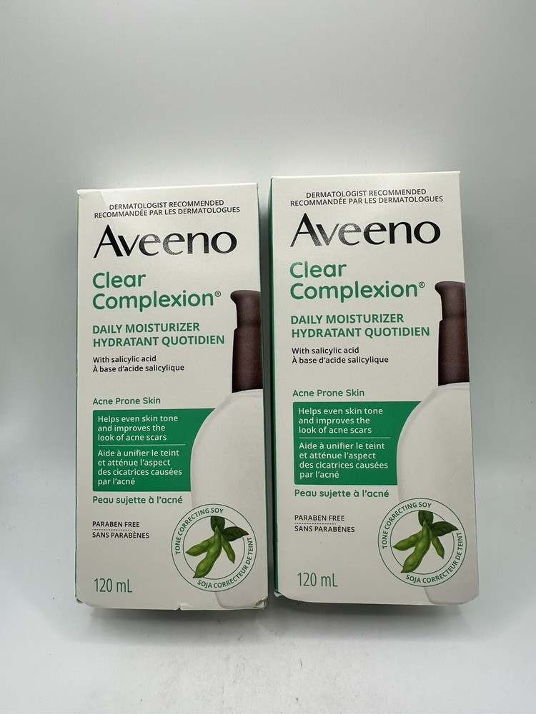 NEW Aveeno Clear Complexion 2X Salicylic Acid Daily Moisturizer