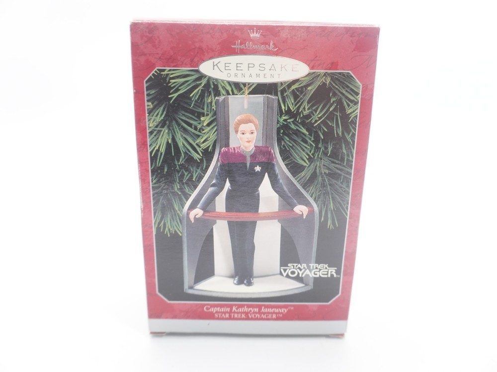Hallmark Star Trek Voyager Captain Kathryn Janeway Keepsake Ornament 1998 New