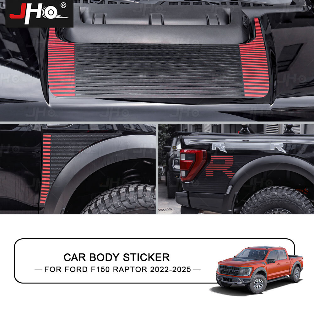 Full Body Graphics Kit For Ford F-150 Raptor R 2024 2025 Hood Bedside Decal Set