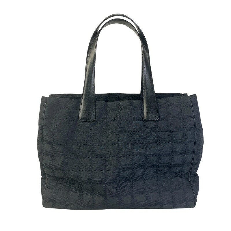 Chanel Black Nylon Travel Line Tote with Gold Hardware Pre-Owned