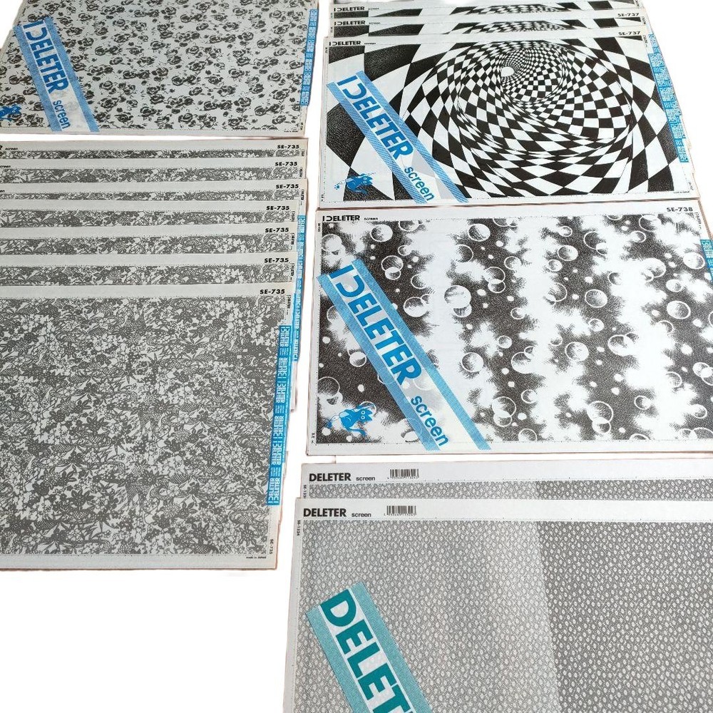 DELETER Screentone Screen Tone set of 15 Comic Manga Illustration Graphic L13