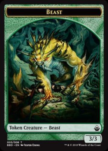 MTG Beast Token NM-Mint English Battlebond 10-Count