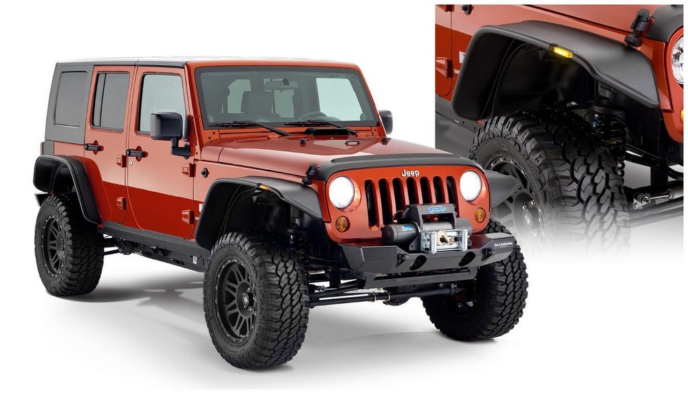 Bushwacker Flat Style Fender Flares 4-Piece Set Part 10918-07