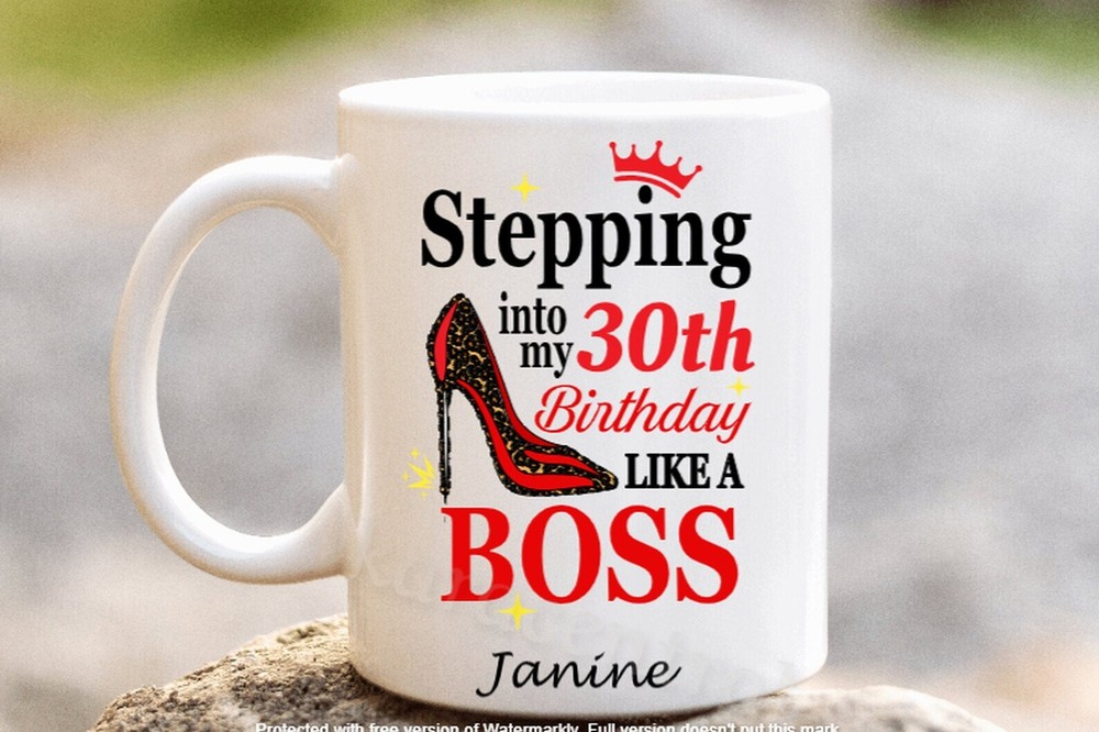 30th Birthday Mug Personalised 30th Coffee Tea Cup 30th Birthday Gift For Her