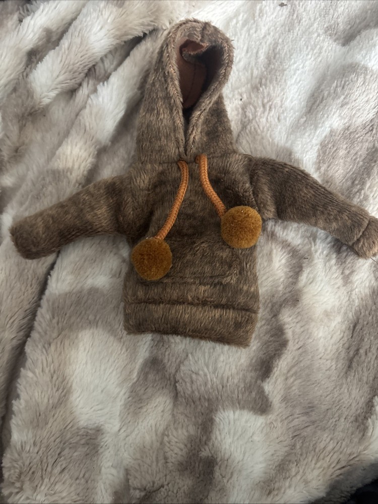 Doll Classic Hoodie T-shirt For 1/16 Bjd Sd Blythe Pullip Dolls Brown In Color