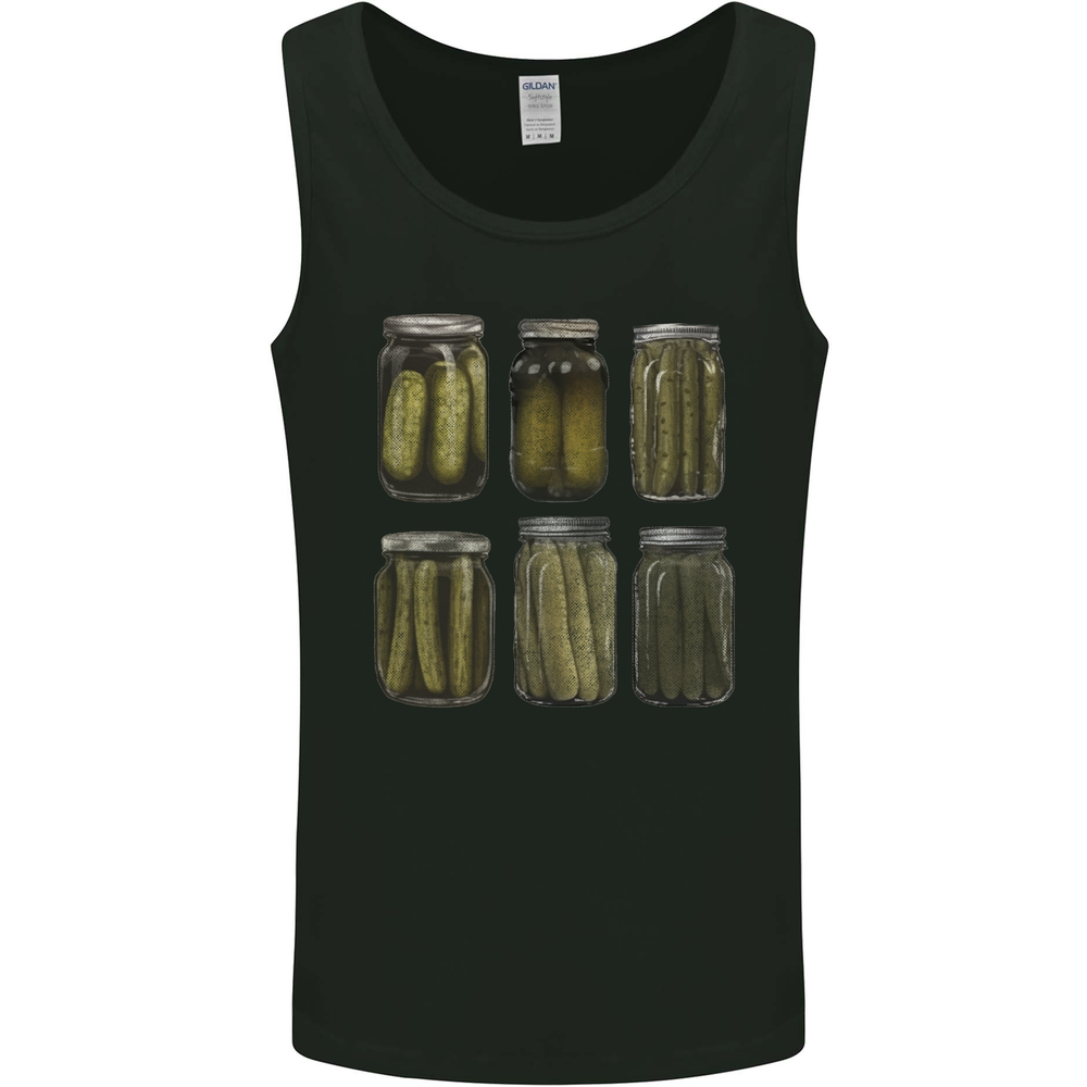 Pickle Jars Gurkins Cucumber Mens Vest Tank Top