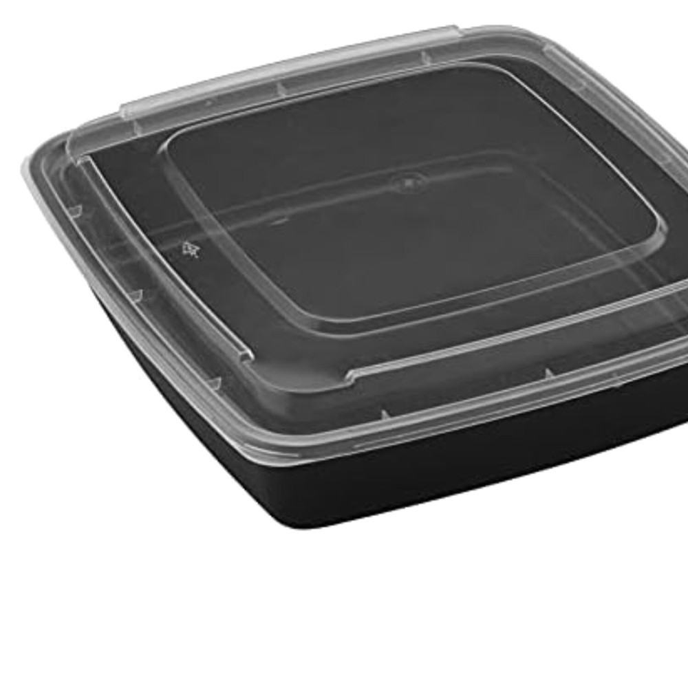 Stackable TIYA 48 oz Meal Prep Containers with Lids - Dishwasher & Freezer Safe BPA-Free Durable Portion Control