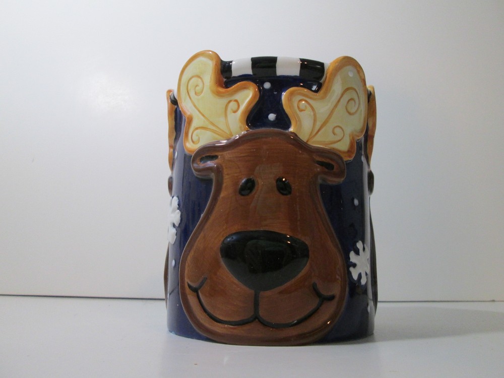 Seasonal Elements Holiday Illuminator Candle Reindeer 5.5