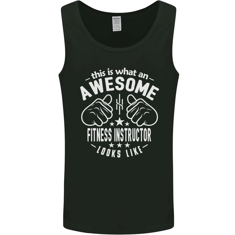 An Awesome Fitness Instructor Looks Like Mens Vest Tank Top
