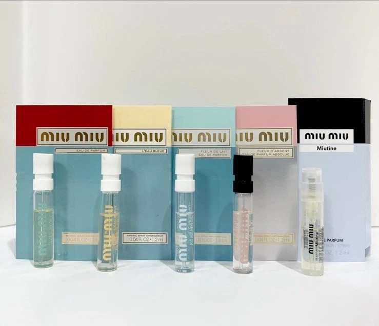 Miu Miu Perfume Collection Sample Spray Vial 5 pc Set