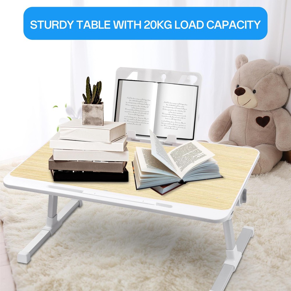 Adjustable Foldable Laptop Stand for Sofa Bed Desk with Lap Tray
