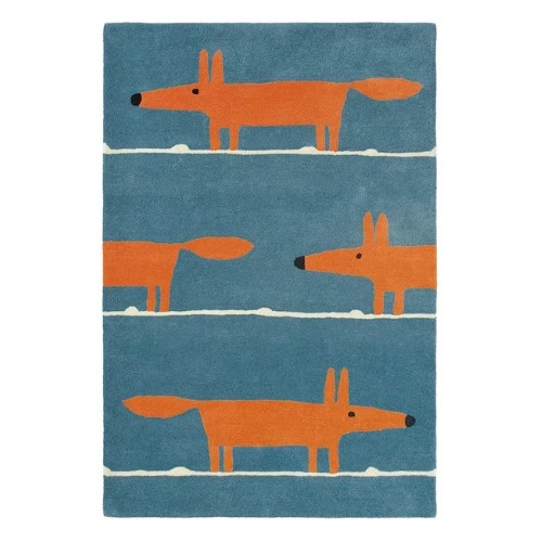 Fox Design Hand Tufted Pure Wool Carpet for Bedroom Custom Handmade Carpet