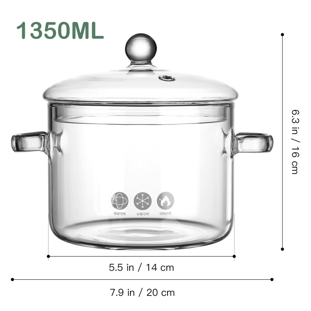 Clear Pots for Cooking Gooseneck Kettle Glass Saucepan Baby