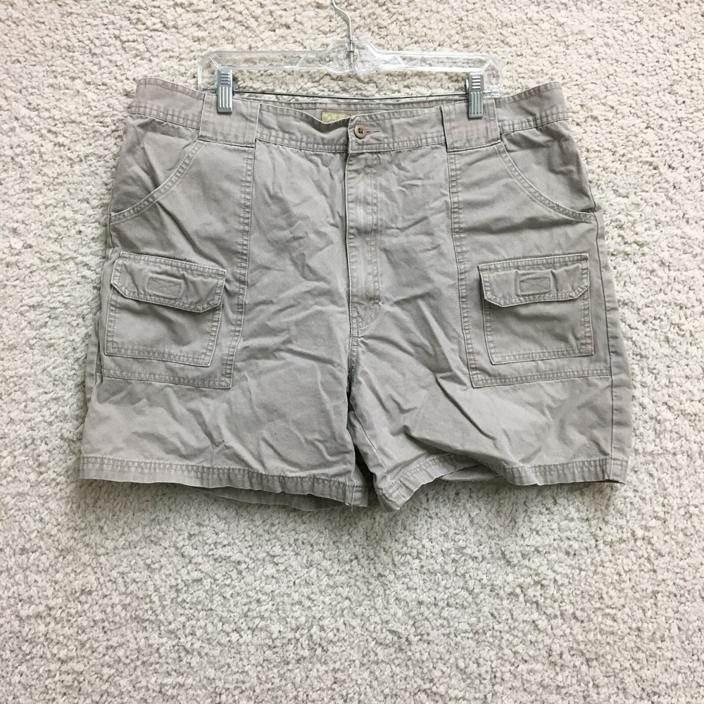 Cabelas Shorts 42 Mens Khaki 7 Pocket Hiker Cargo Utility Outdoor Hiking Mens