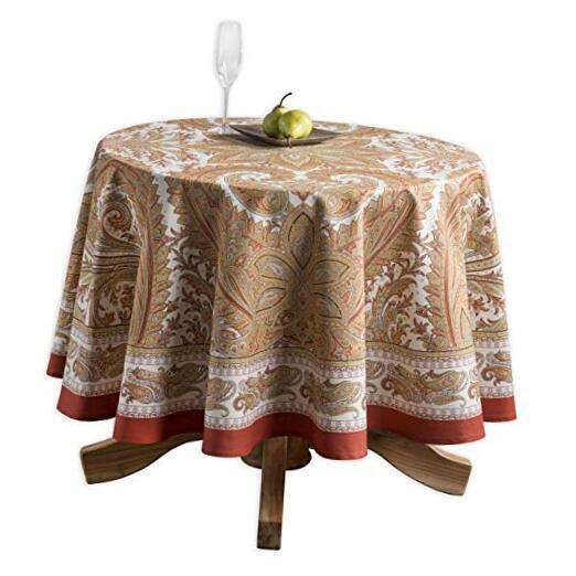 100% Cotton Table Cover - Round Decorative 69