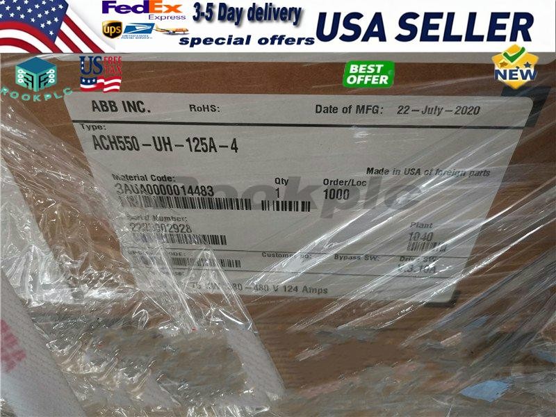 1 pc new ACH550-UH-125A-4 Via DHL or Fedex No Keypad