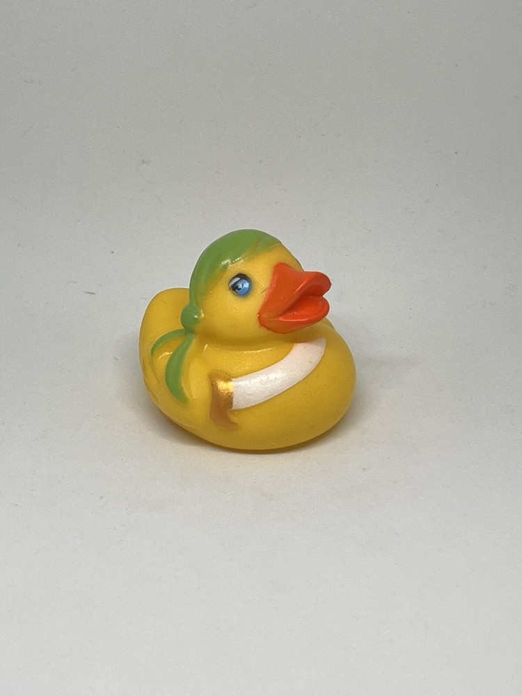 Pirate Rubber Duck 2” Ducky Green Bandana Bath Pool Jeep Toy