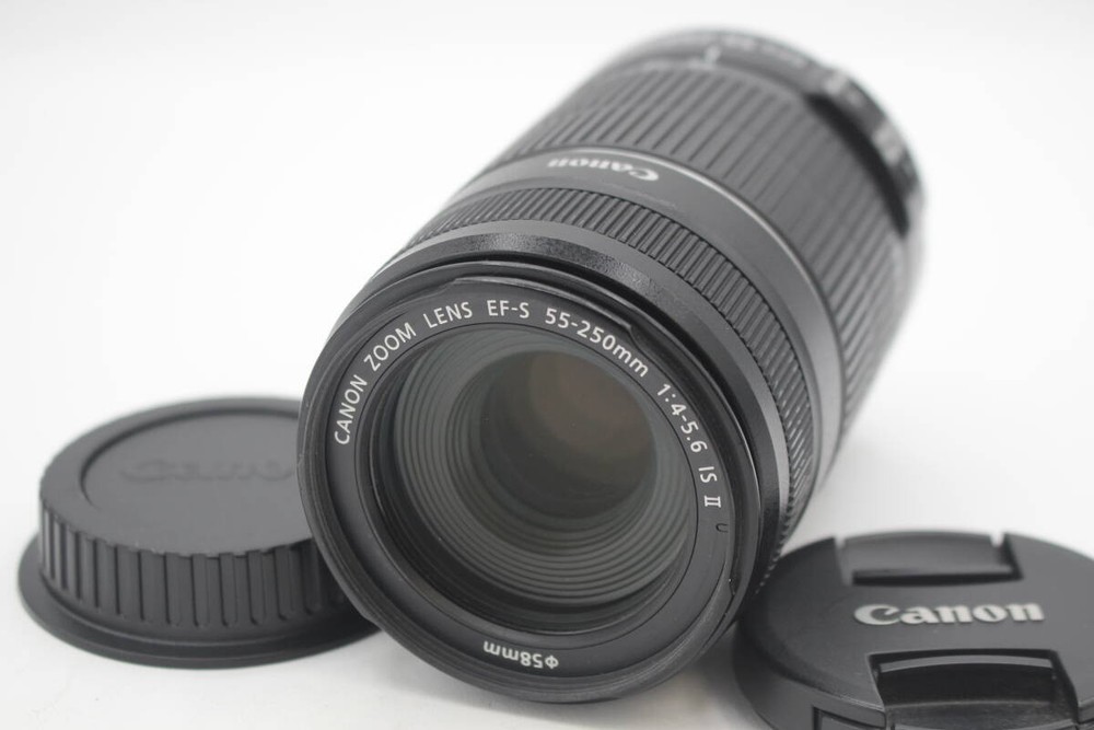 Canon EF-S 55-250mm F4-5.6 IS II Telephoto Zoom Lens in Excellent Used Condition