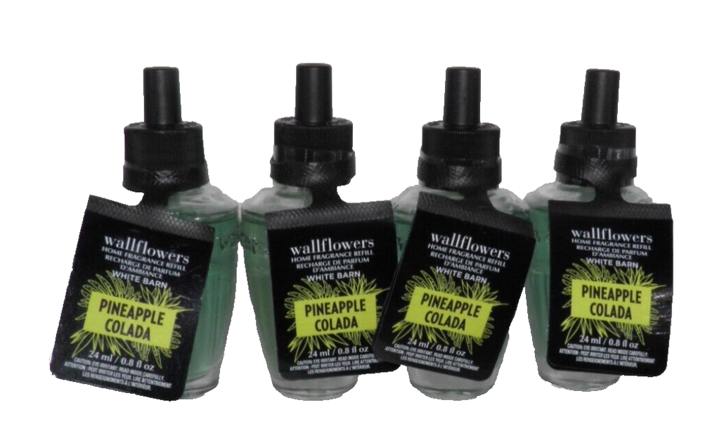 4 Bath & Body Works PINEAPPLE COLADA WALLFLOWER REFILL BULB