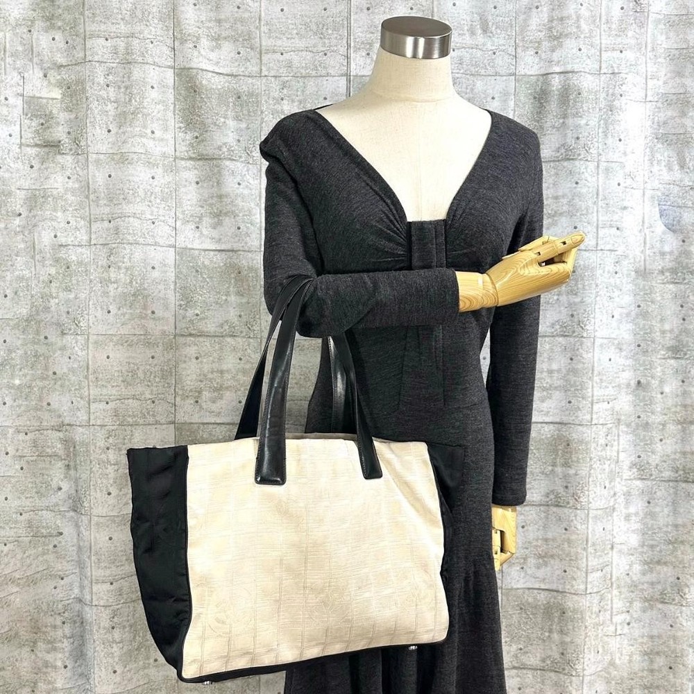 Rare Chanel Tote Bagtravel Line Commonly Known As Black And White Panda