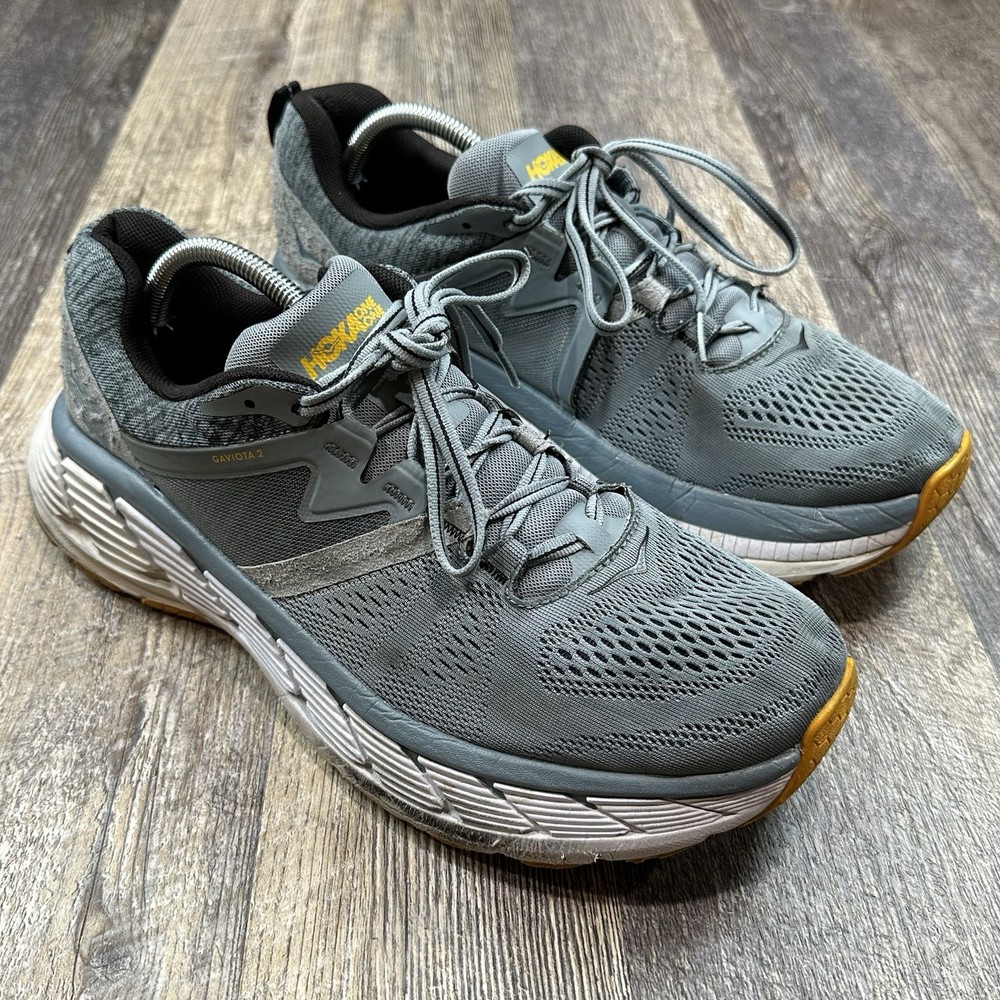 HOKA One Gaviota 2 Men’s Running Shoes Size 12 Gray Support Cushion Road Sneaker