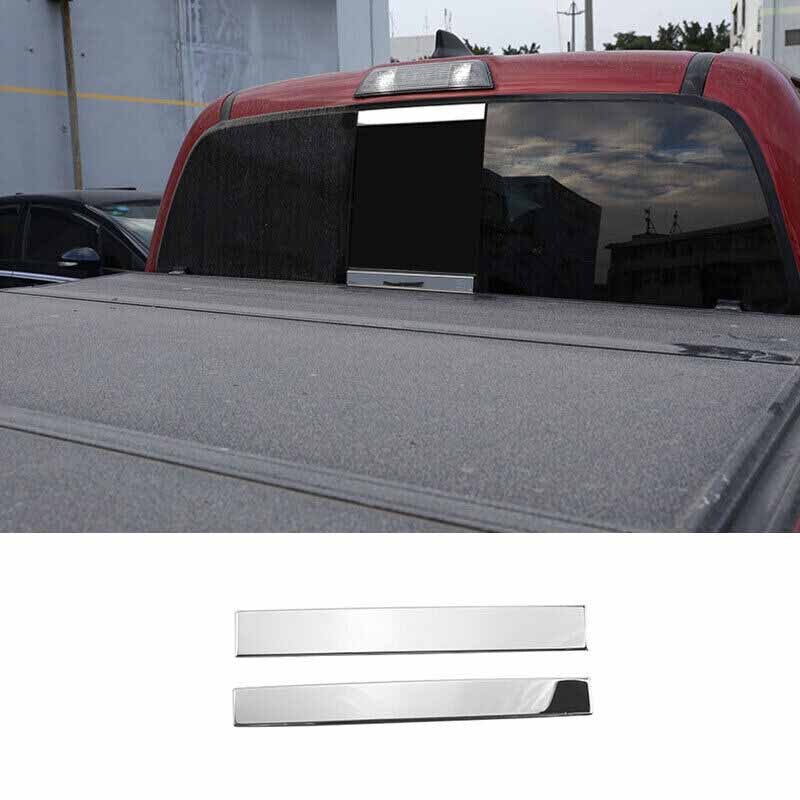 2016-2022 Rear Windows Strip Sill Molding Trim For Toyota Tacoma Steel Chrome