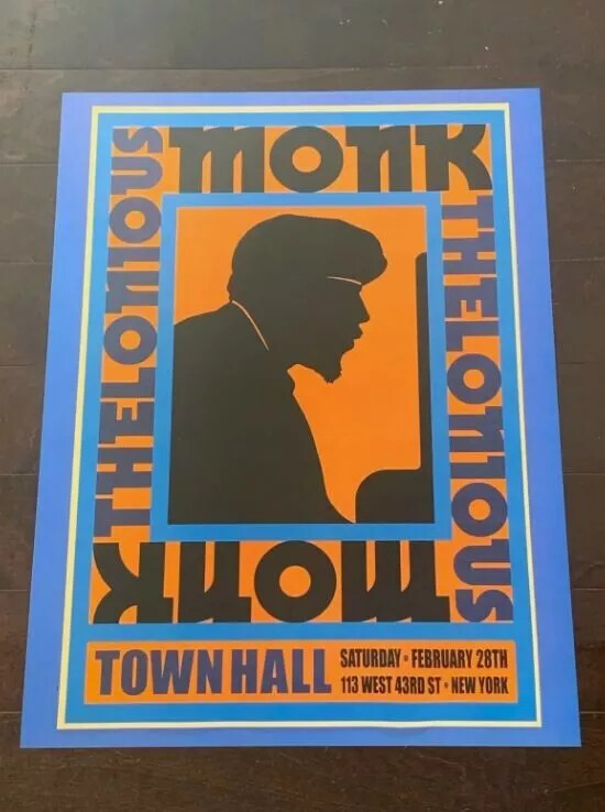 Thelonious Monk Concert Jazz Poster New