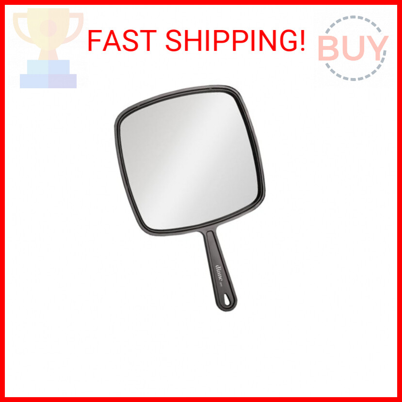 Diane Professional Quality Hand Held Mirror with Handle, Single Sided Vanity Mak