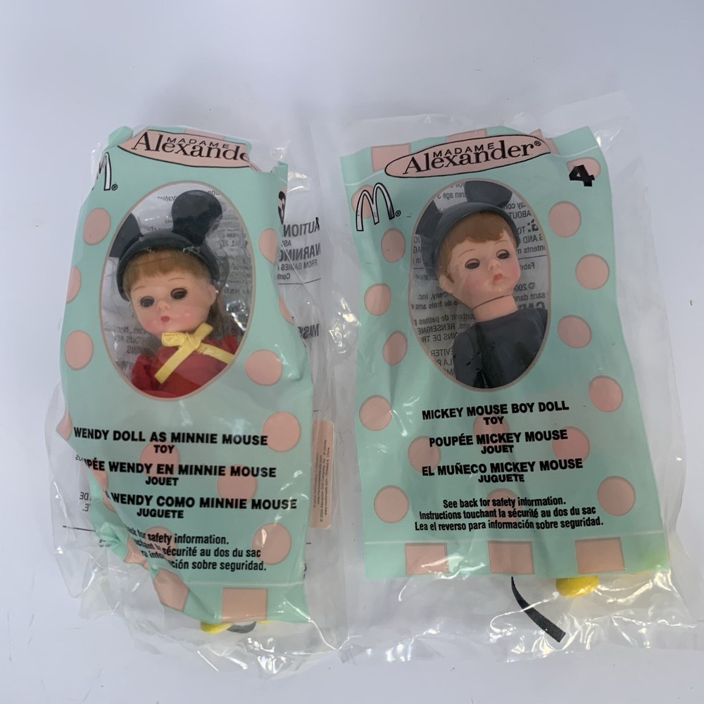 McDonalds 2004 Happy Meal Mickey Minnie Mouse Madame Alexander Collectible