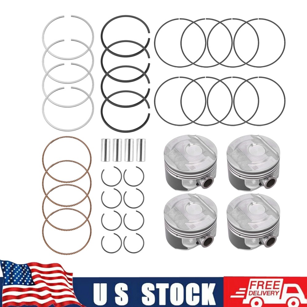 4Pcs Pistons & Rings Kit for Buick GL8 ES Cadillac ATS XT5 Chevrolet 12652809